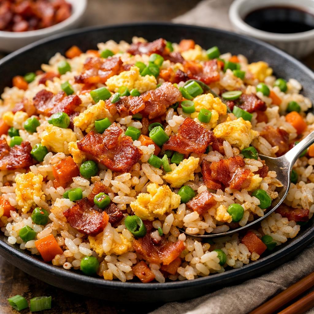 15-Minute Bacon and Egg Fried Rice