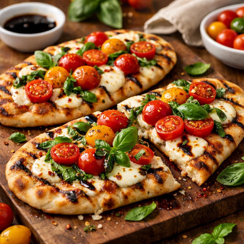 15-Minute Caprese Flatbread Pizza