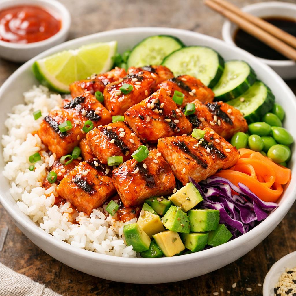 15-Minute Spicy Salmon Bowls