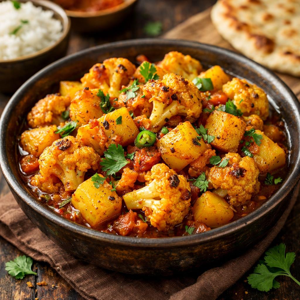 Aloo Gobi Indian Potato and Cauliflower Curry
