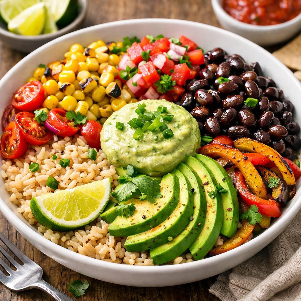 Avocado and Black Bean Burrito Bowl
