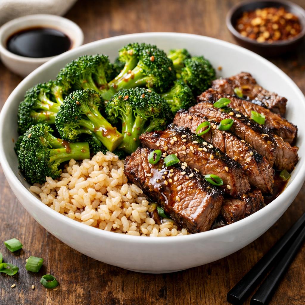 Beef and Broccoli High Protein Bowl