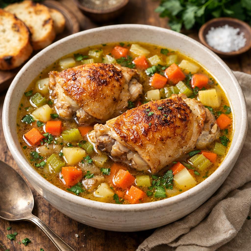 Budget Homemade Chicken Broth and Soup