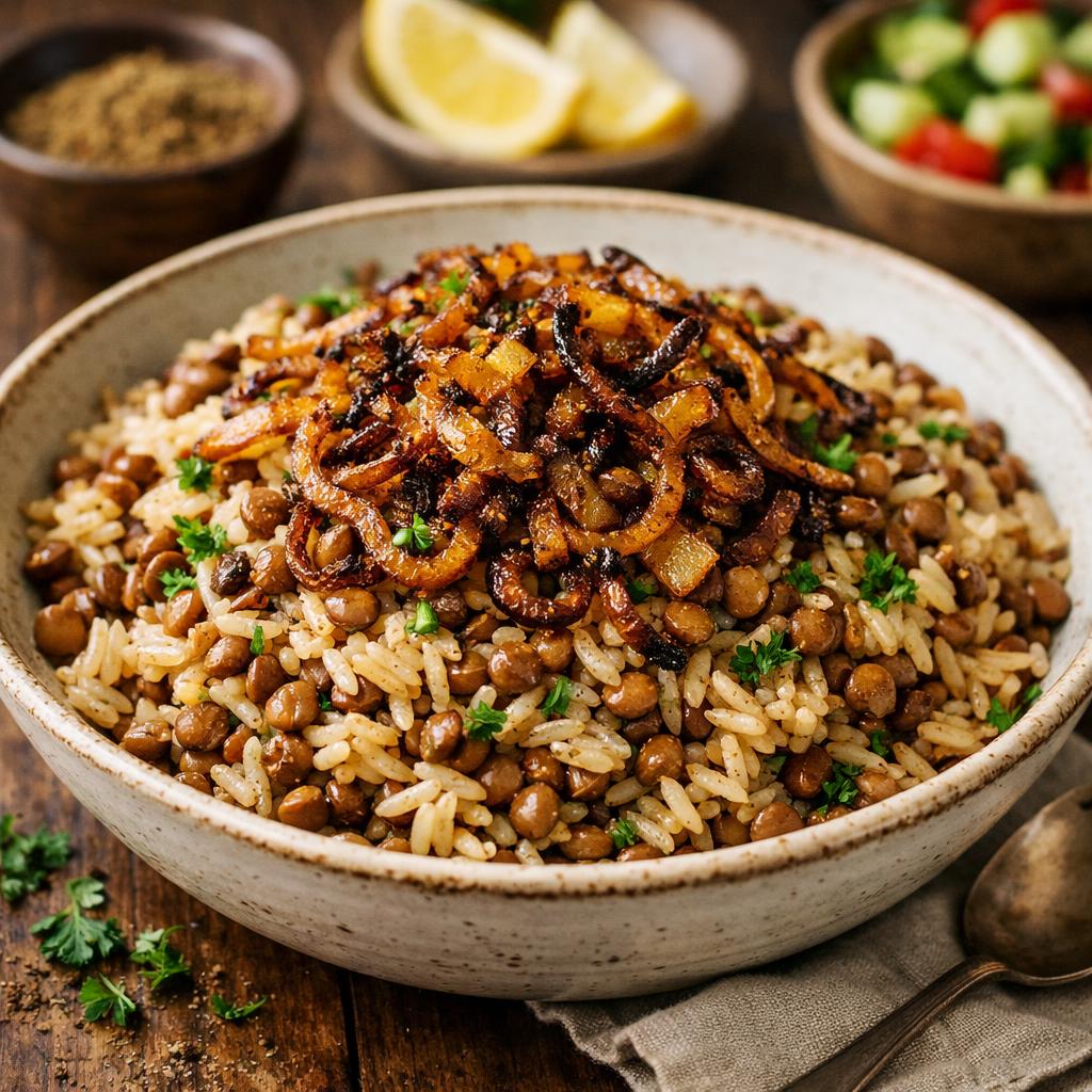 Budget Mujaddara Lentils and Rice