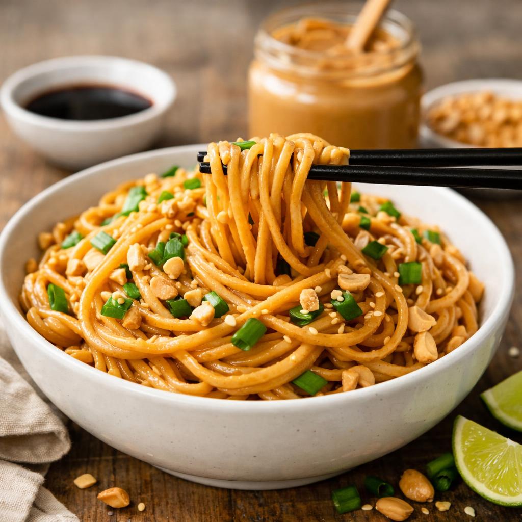 Budget Peanut Butter Noodles