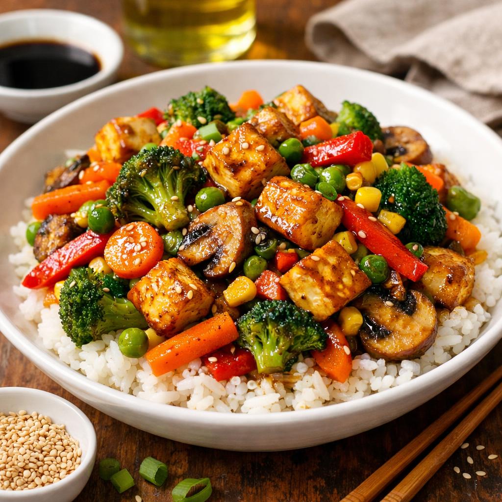Budget Stir Fry with Frozen Vegetables