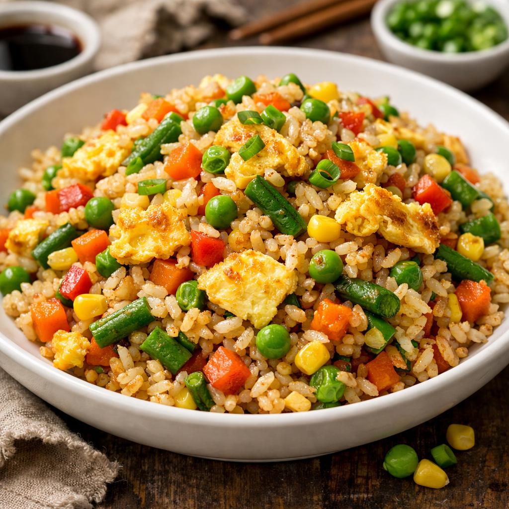 Budget Vegetable Fried Rice with Egg