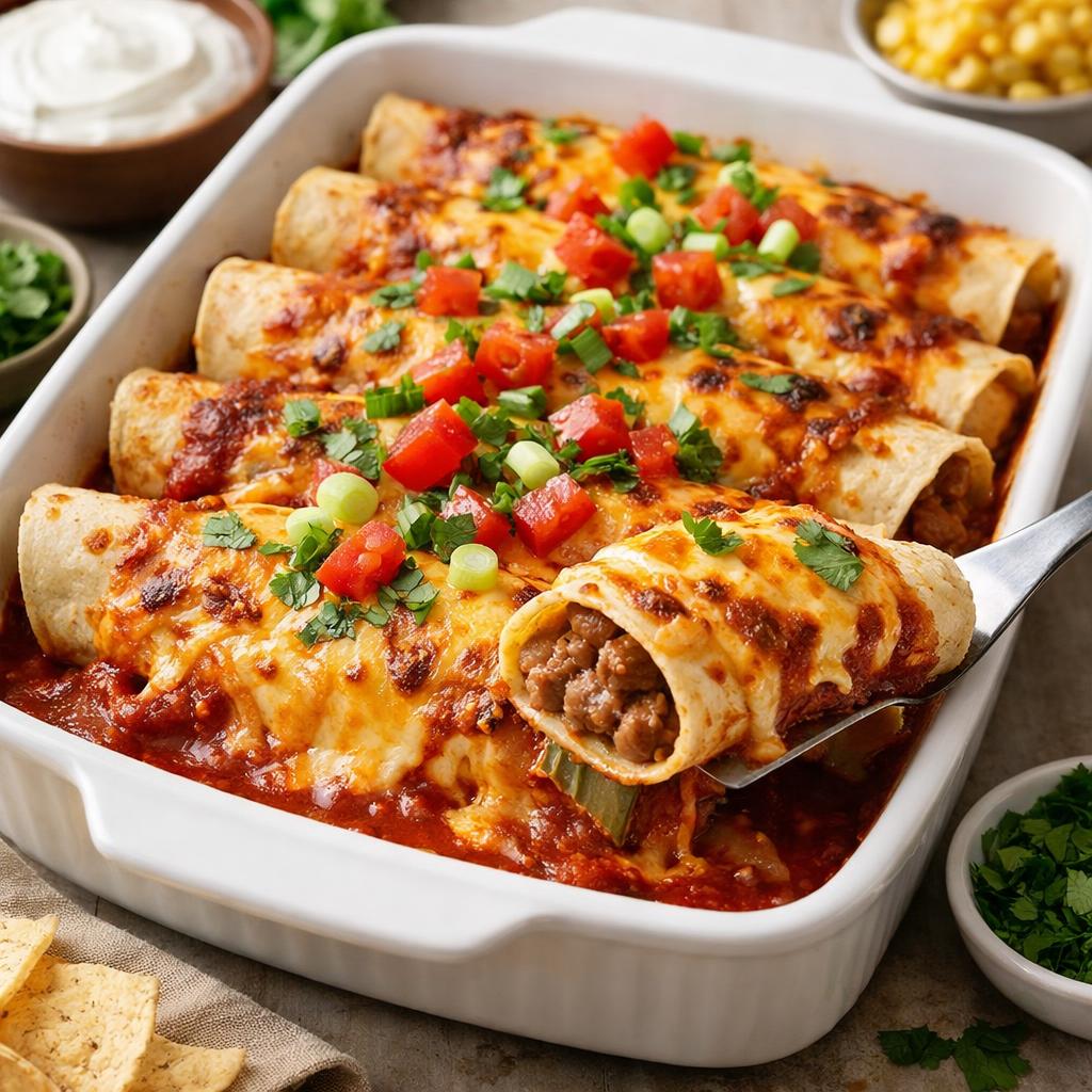 Cheap Bean and Cheese Enchiladas