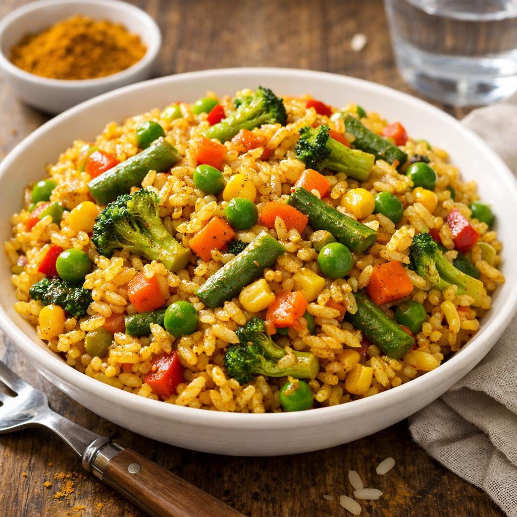 Cheap Frozen Vegetable Curry Rice