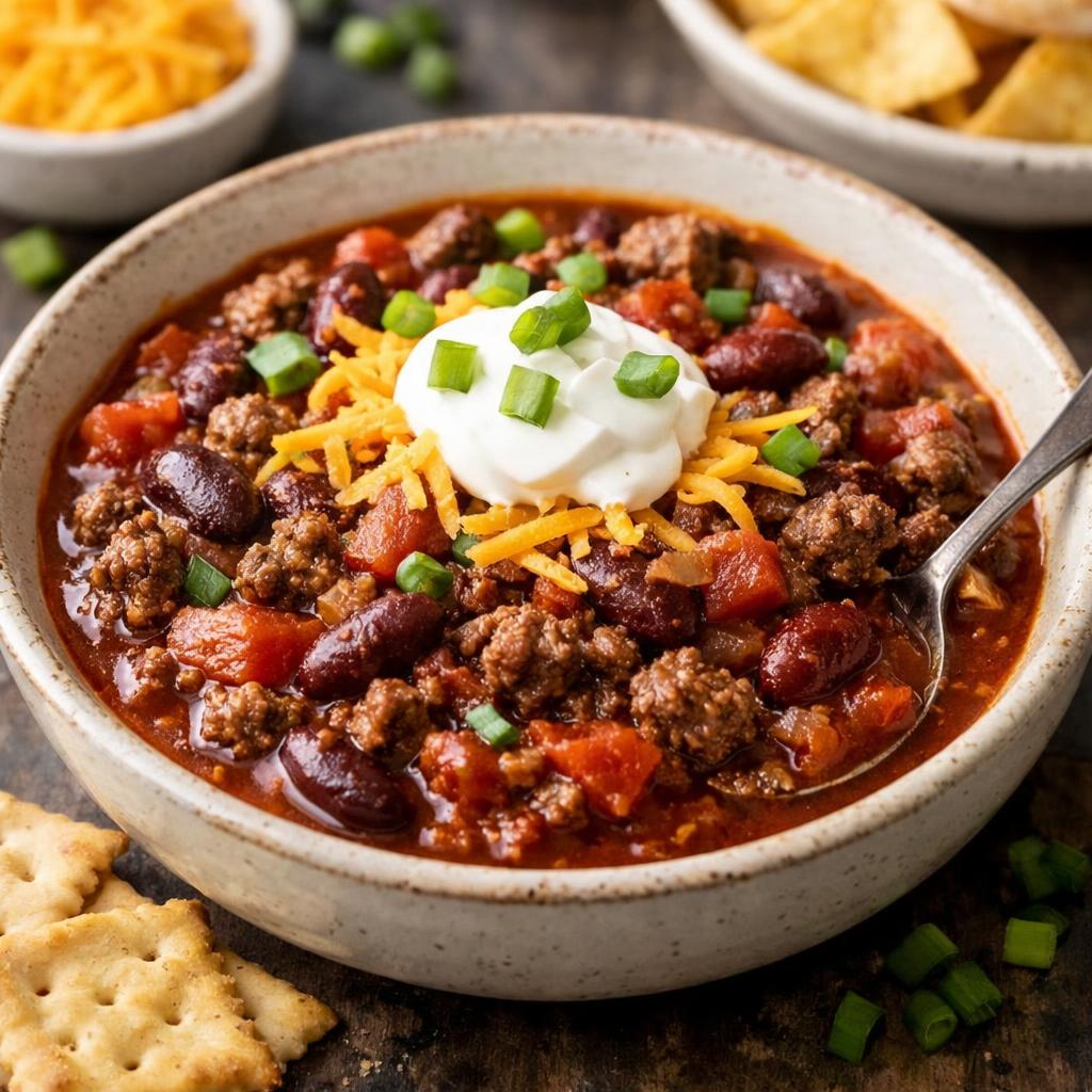 Cheap Ground Beef Chili