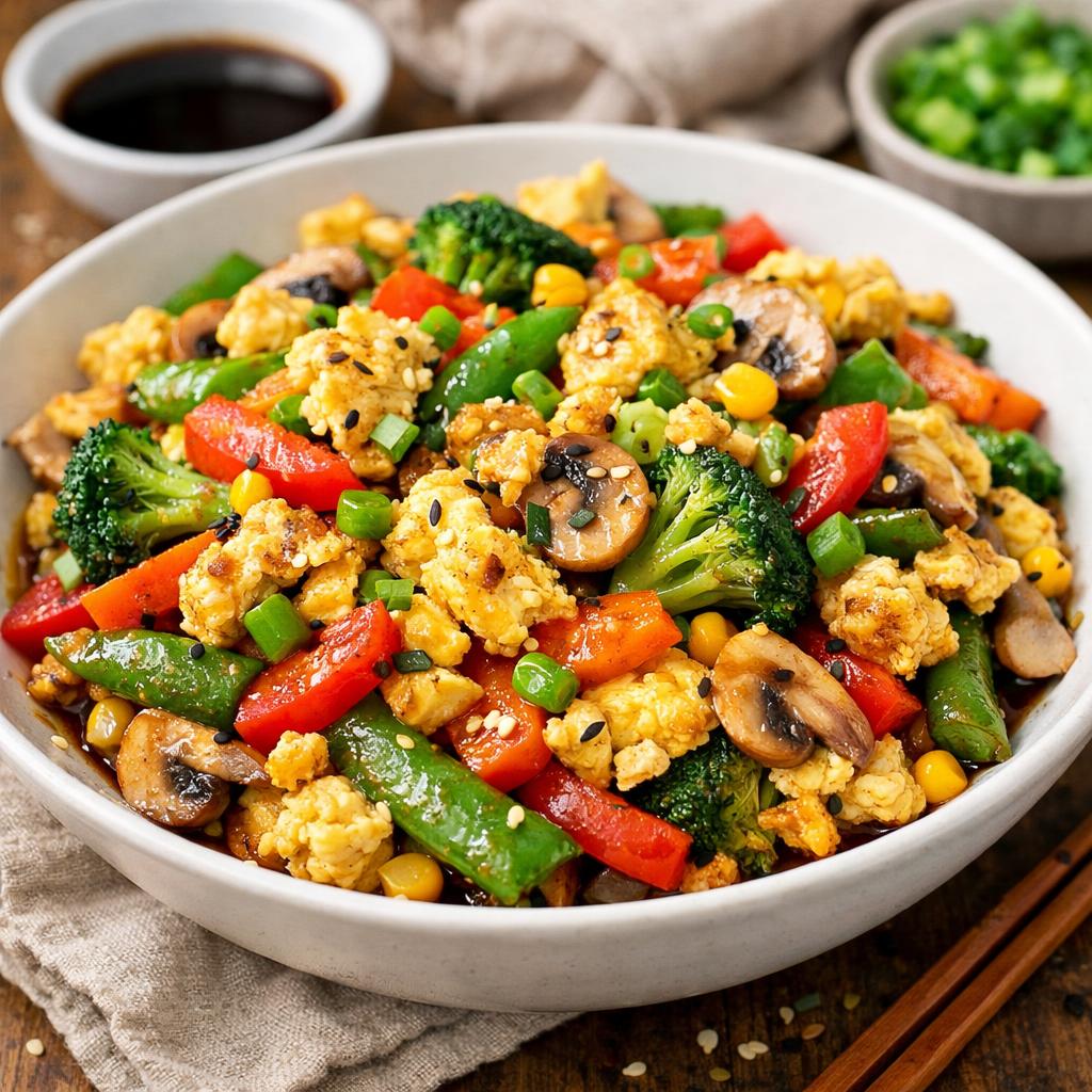 Cheap Vegetable and Egg Stir Fry