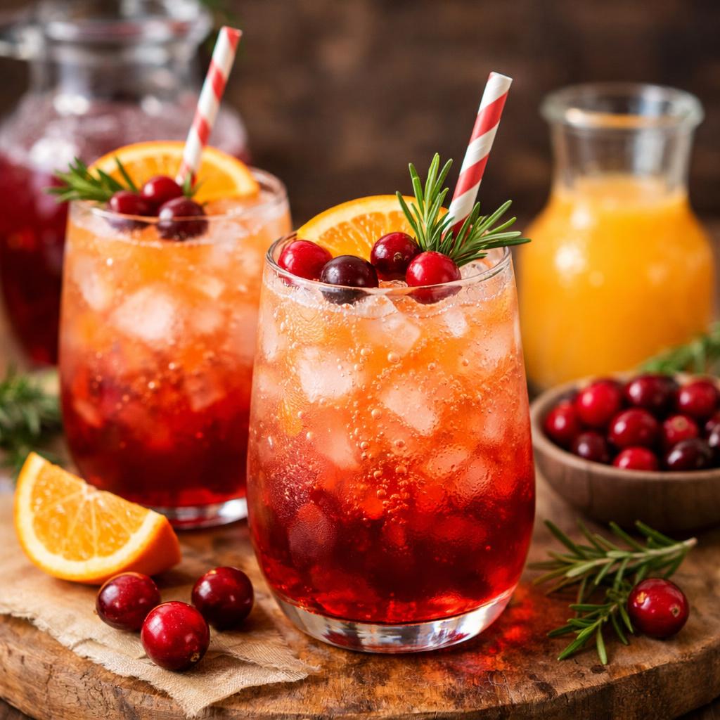 Cranberry Orange Mocktail Spritz