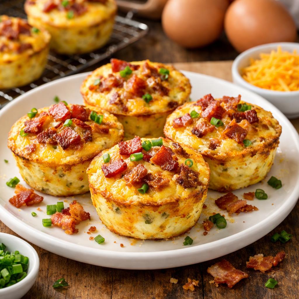Easy Keto Egg Muffins with Bacon and Cheese