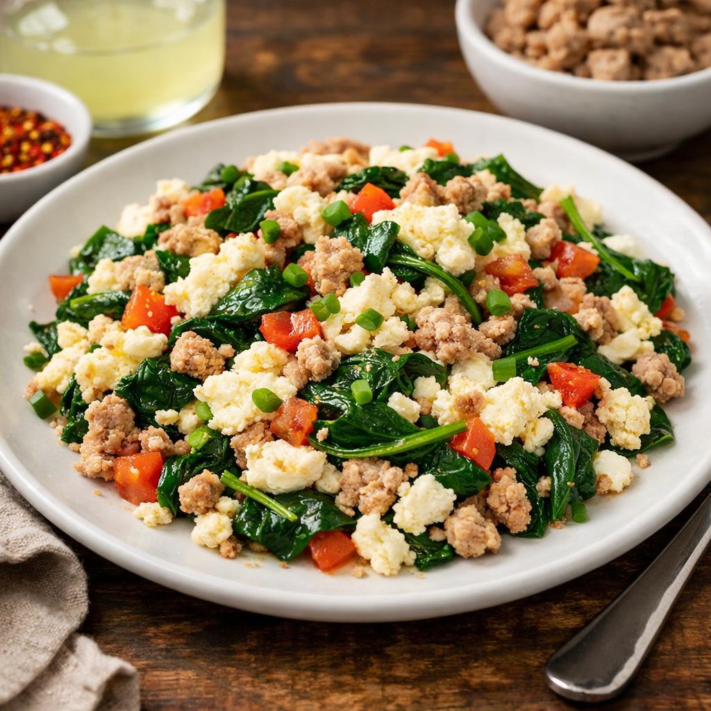Egg White and Turkey Scramble