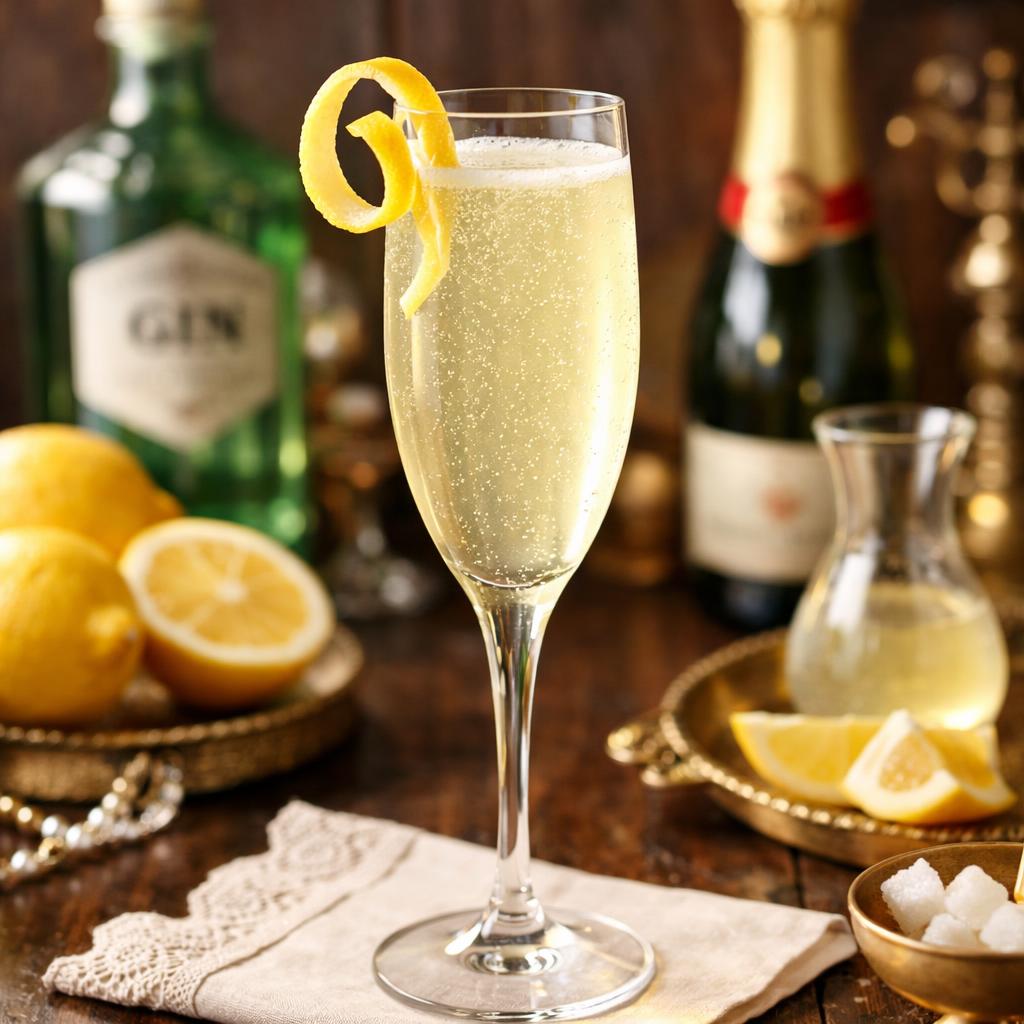 French 75 Champagne Cocktail