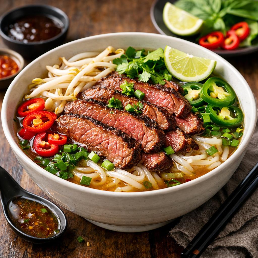 High Protein Beef Pho Bowl