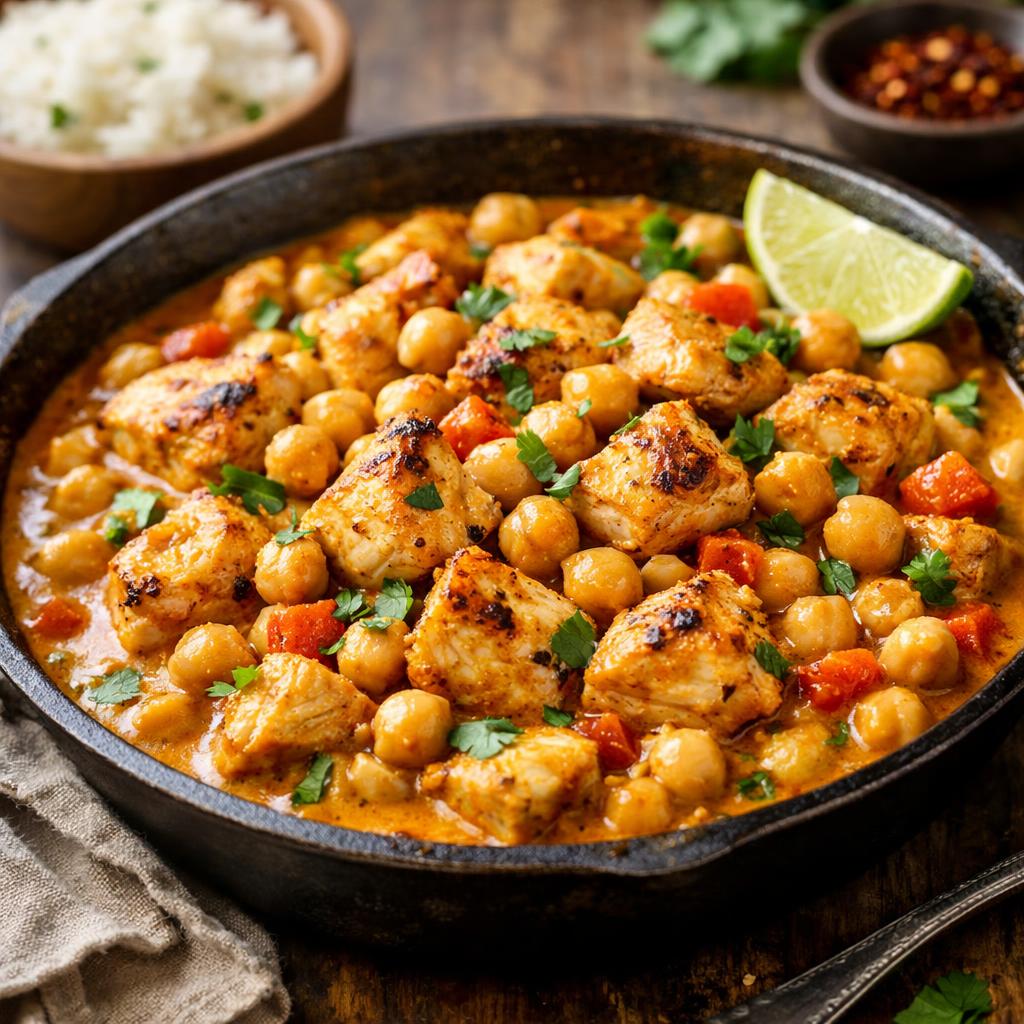 High Protein Chicken and Chickpea Curry