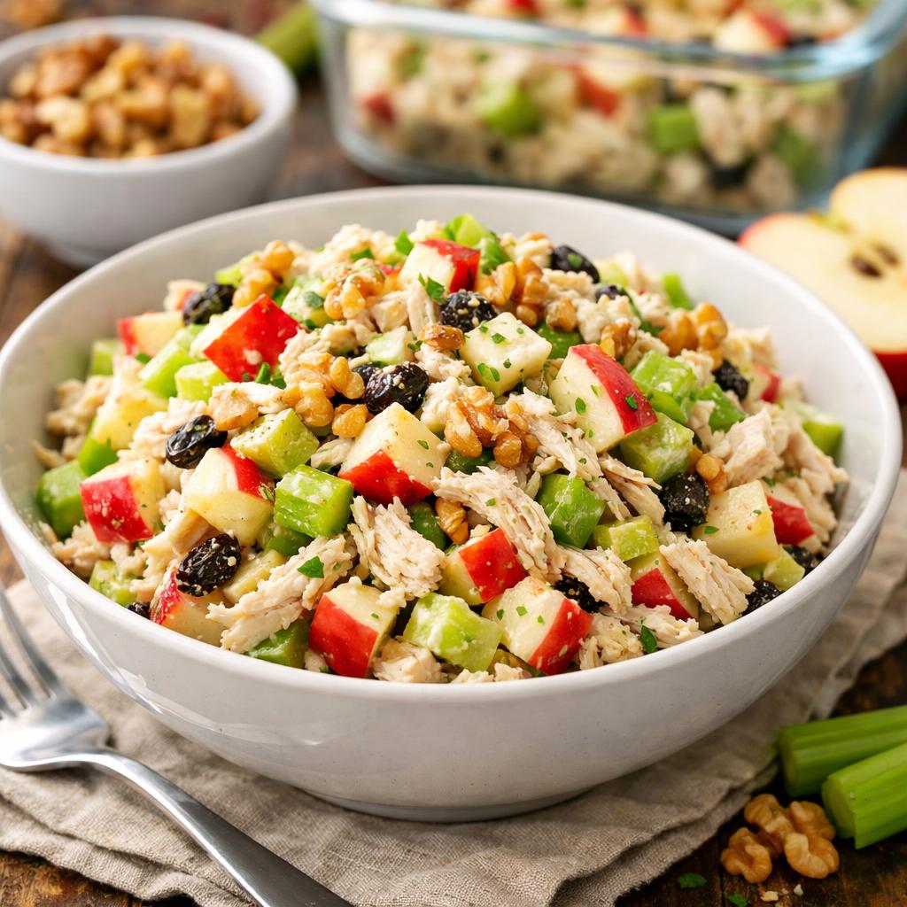 High Protein Chicken Waldorf Salad