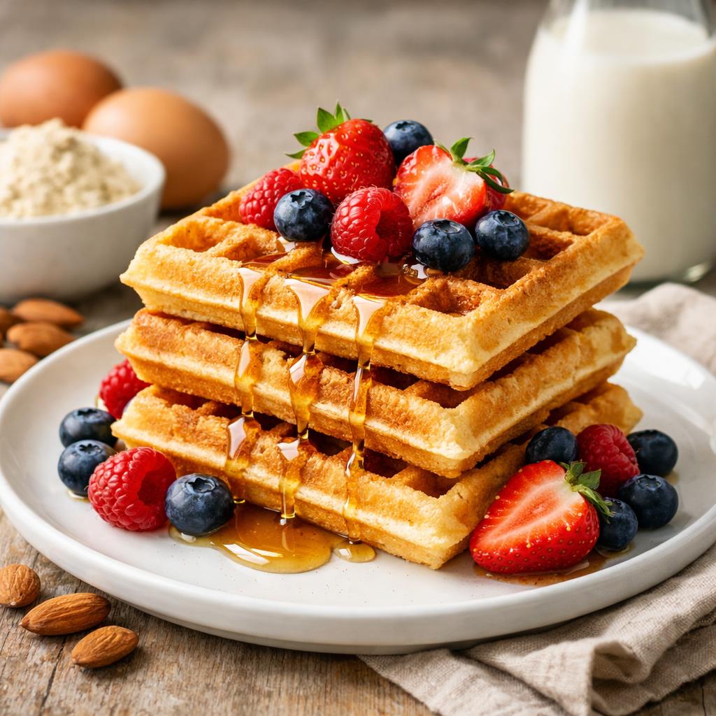 Keto Almond Flour Waffles