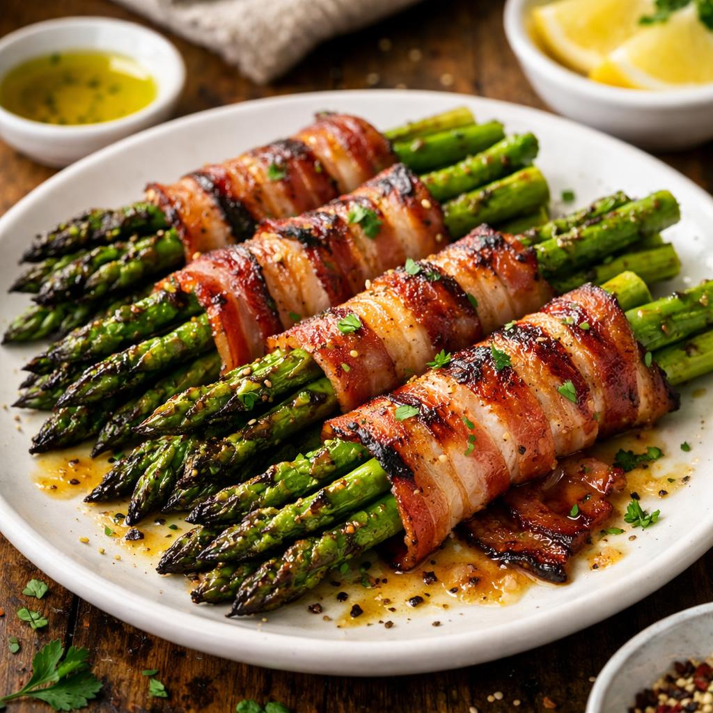 Keto Bacon Wrapped Asparagus