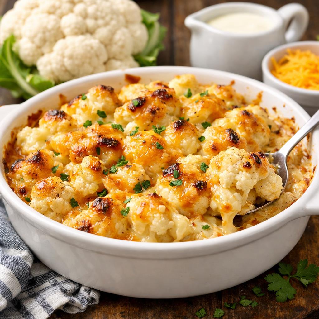 Keto Cauliflower Mac and Cheese