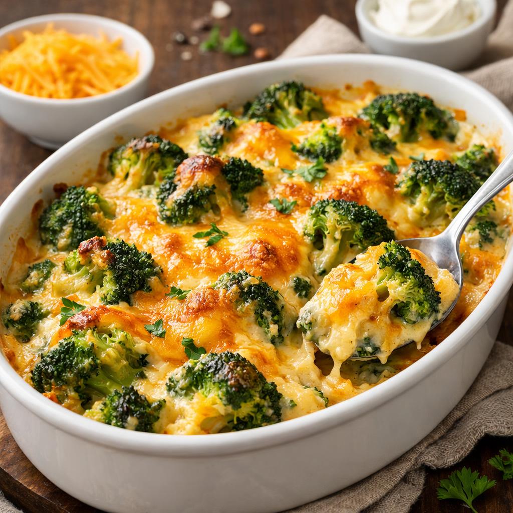 Keto Cheesy Broccoli Casserole