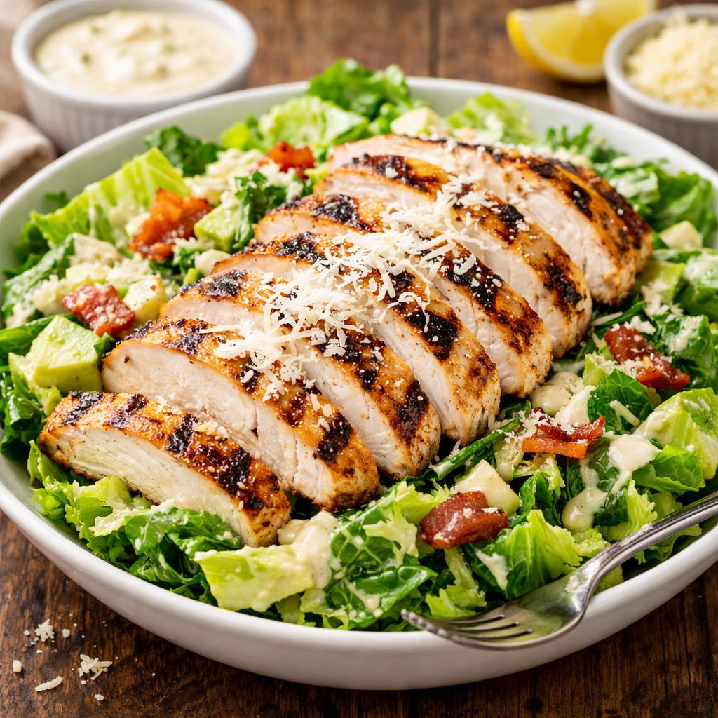 Keto Chicken Caesar Salad