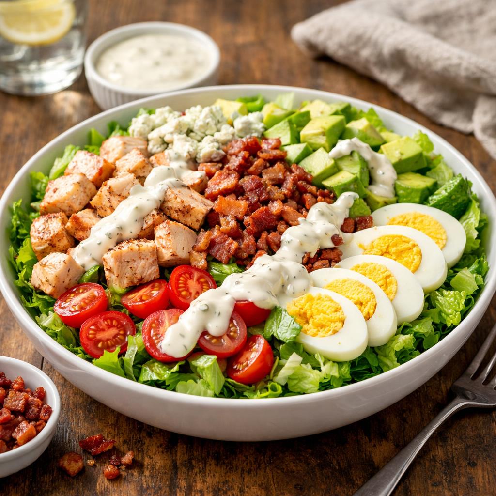 Keto Cobb Salad with Ranch Dressing