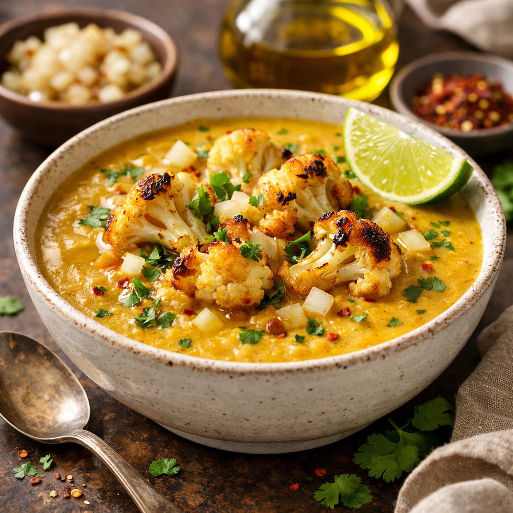 Keto Curry Cauliflower Soup