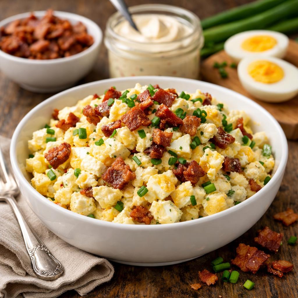 Keto Egg Salad with Bacon