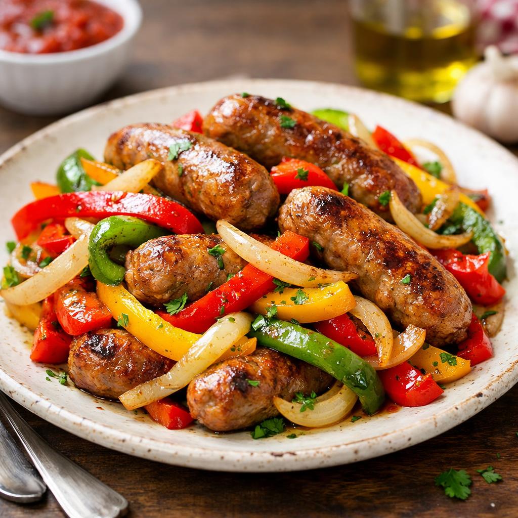 Keto Italian Sausage and Peppers
