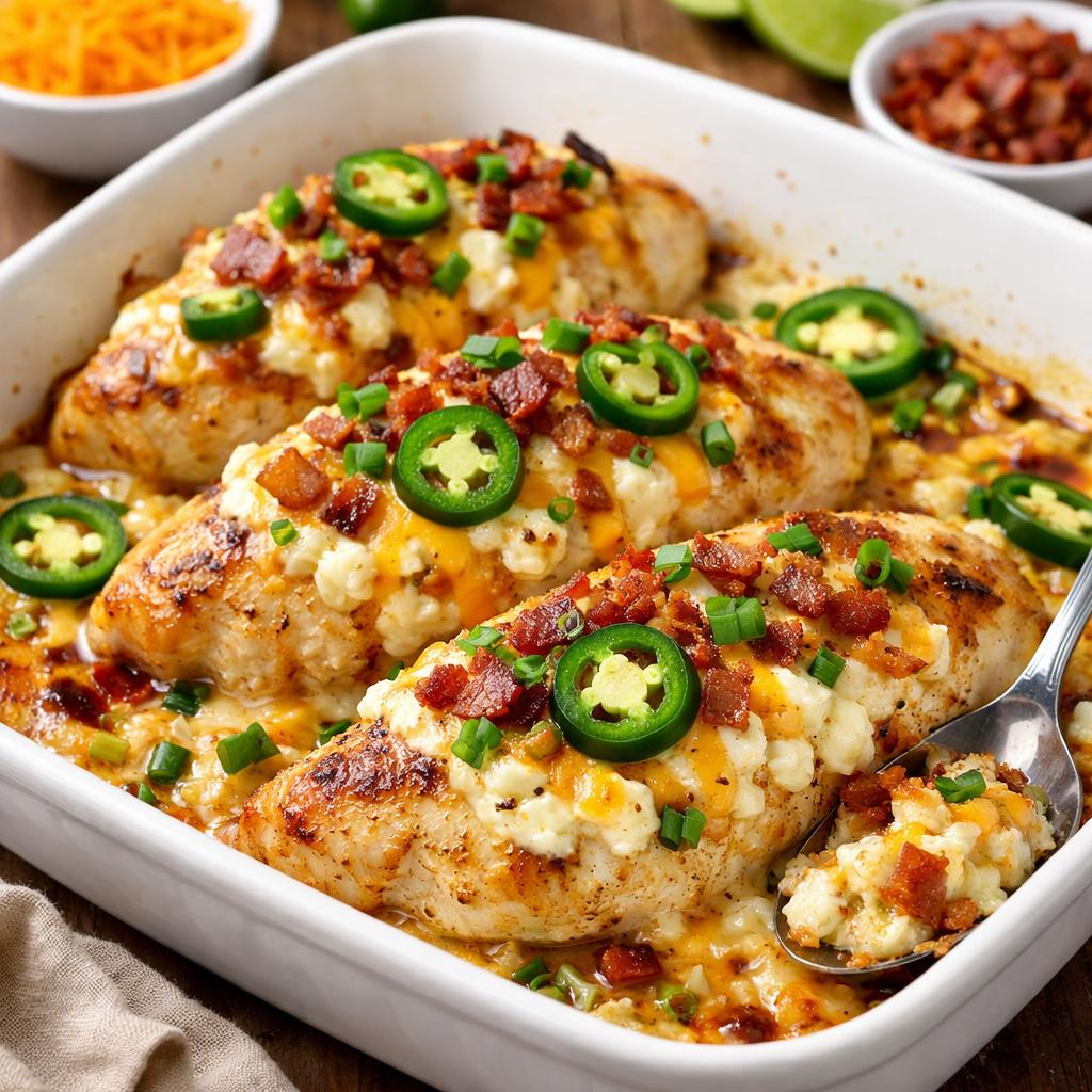 Keto Jalapeño Popper Chicken