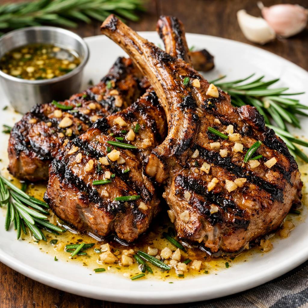 Keto Lamb Chops with Rosemary