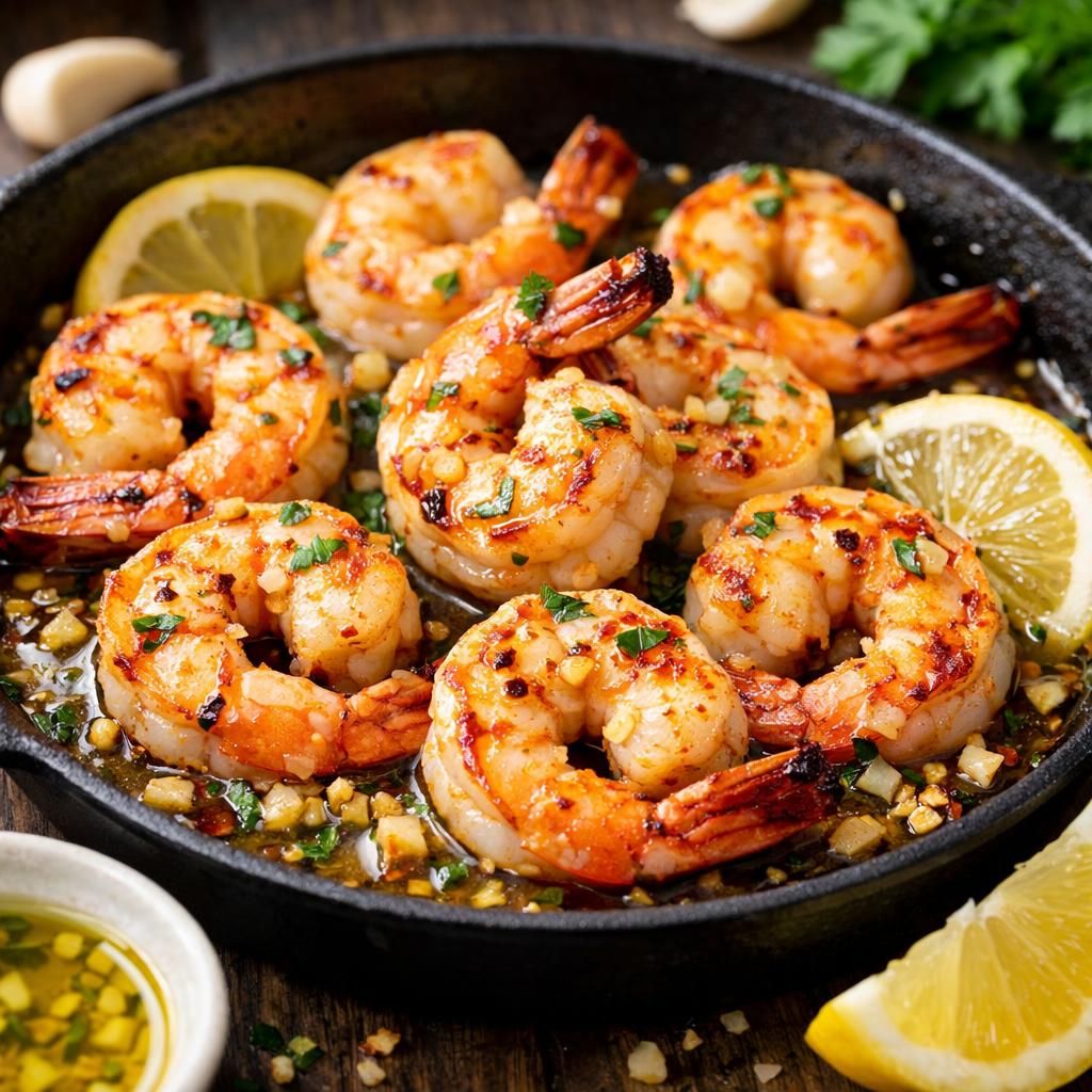Keto Lemon Garlic Shrimp