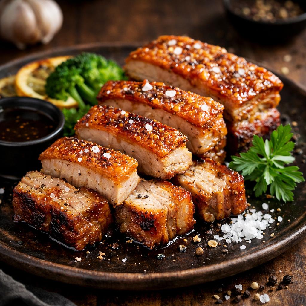 Keto Pork Belly with Crispy Skin