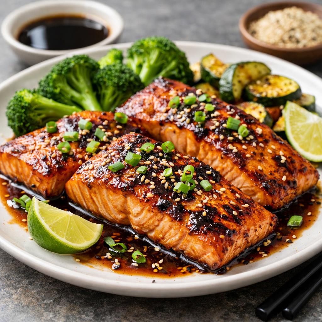 Keto Sesame Ginger Salmon