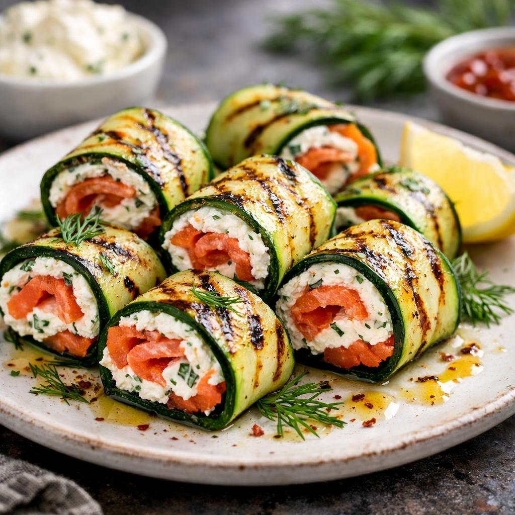 Keto Smoked Salmon and Cream Cheese Roll Ups