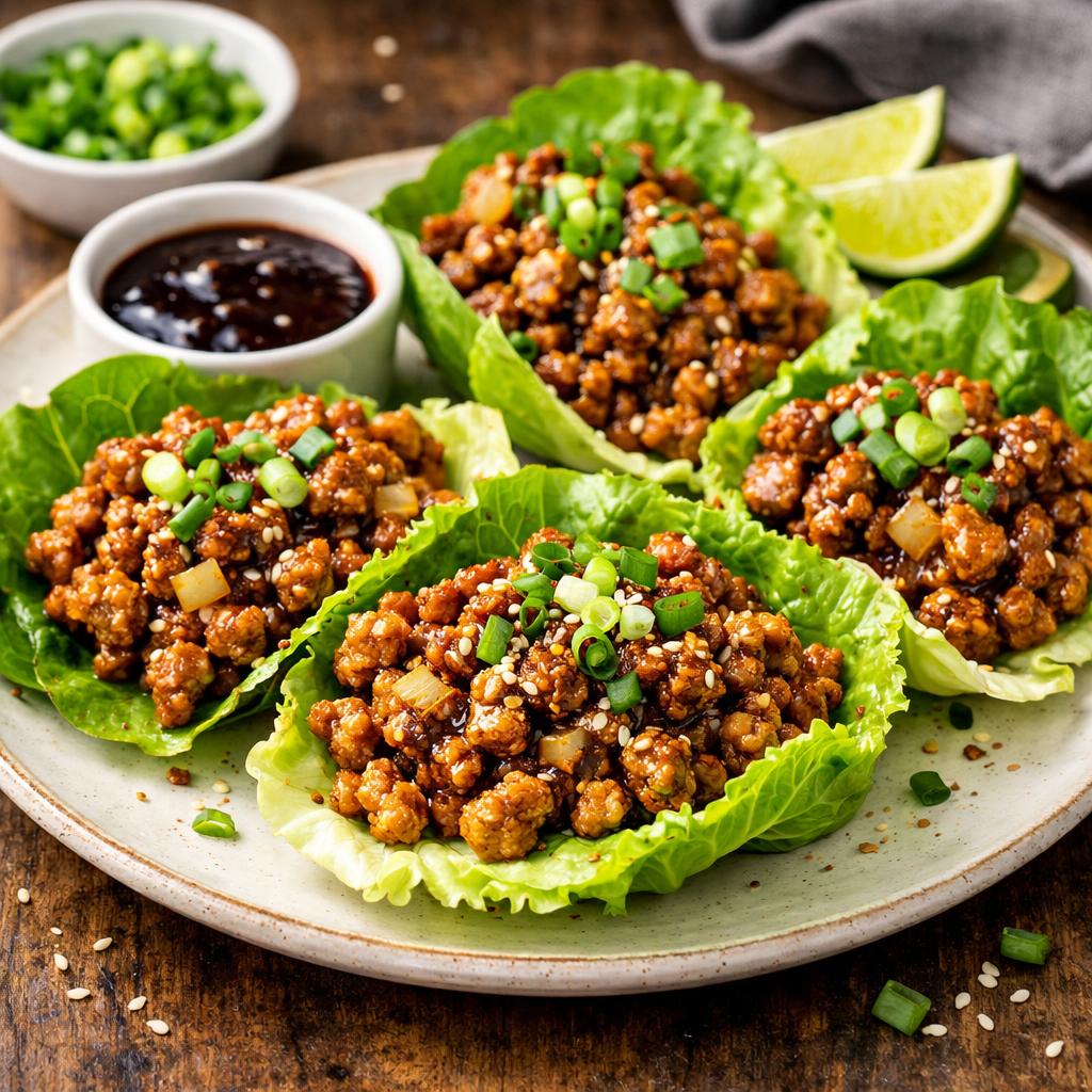 Keto Turkey Lettuce Wraps with Hoisin