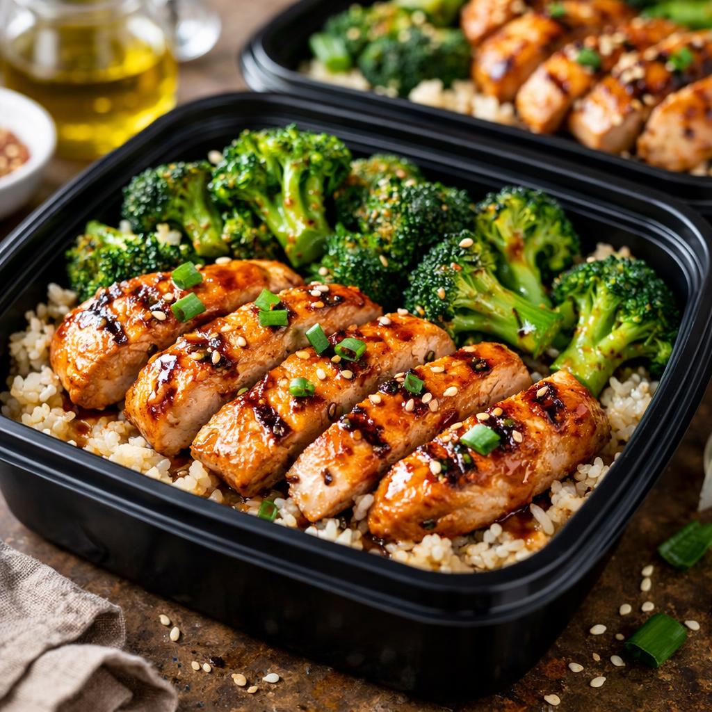 Meal Prep High Protein Chicken and Broccoli Bowls
