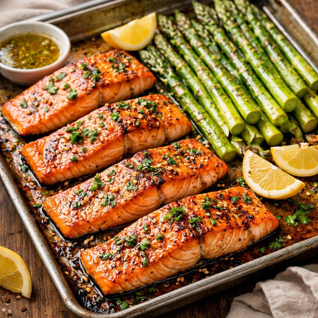Meal Prep Salmon and Asparagus Sheet Pan
