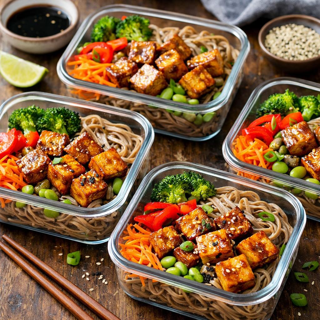 Meal Prep Soba Noodle Bowls with Tofu
