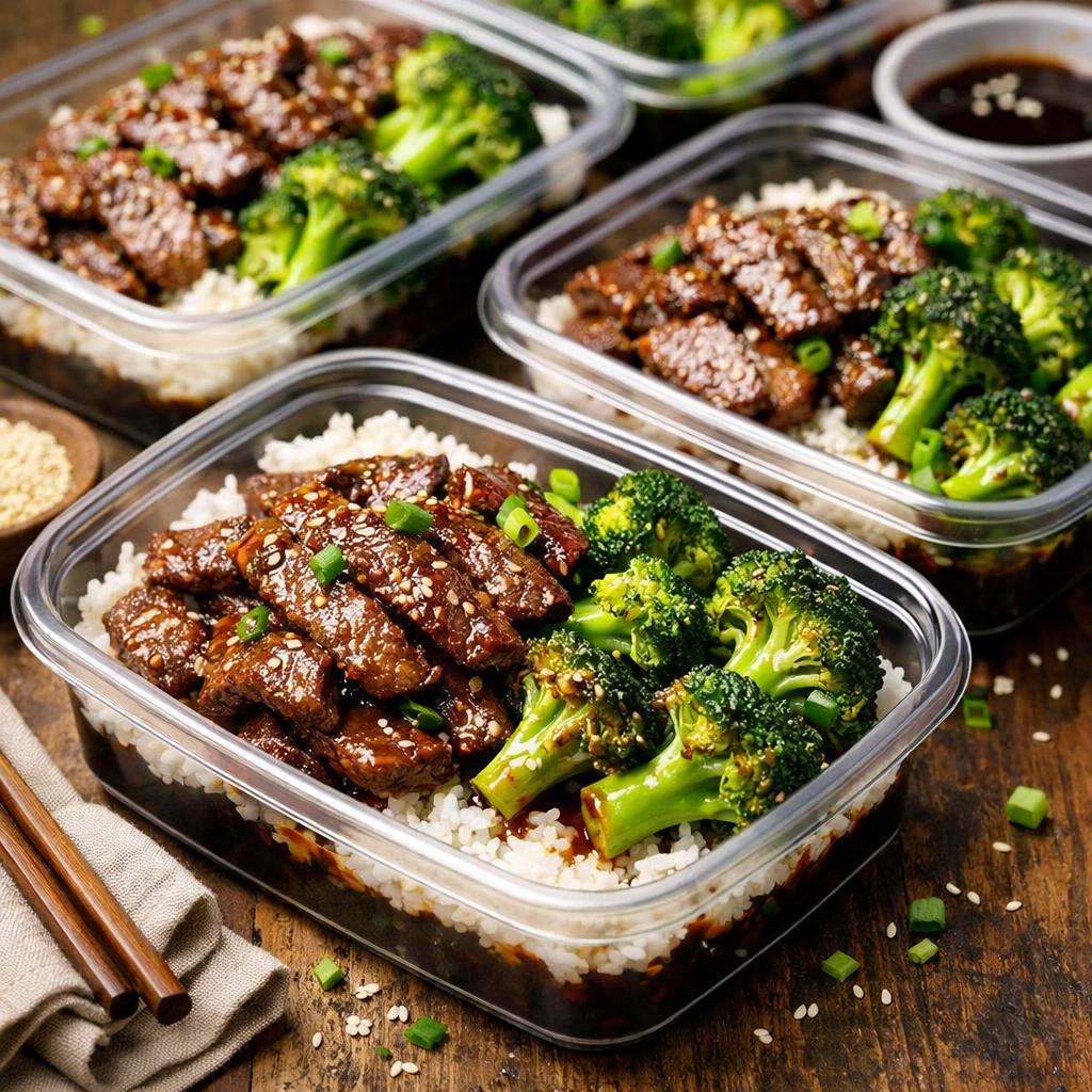Meal Prep Teriyaki Beef and Broccoli Bowls