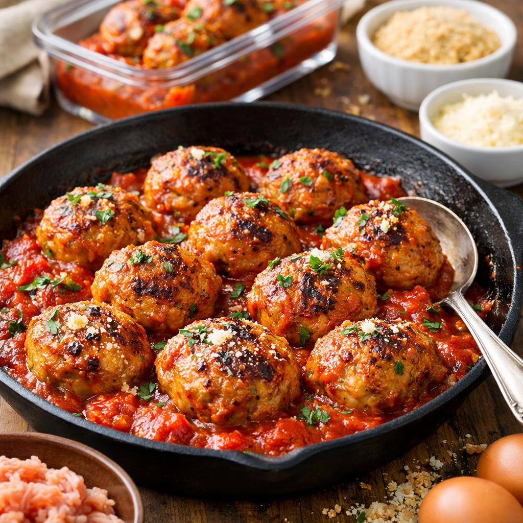 Meal Prep Turkey Meatballs and Marinara