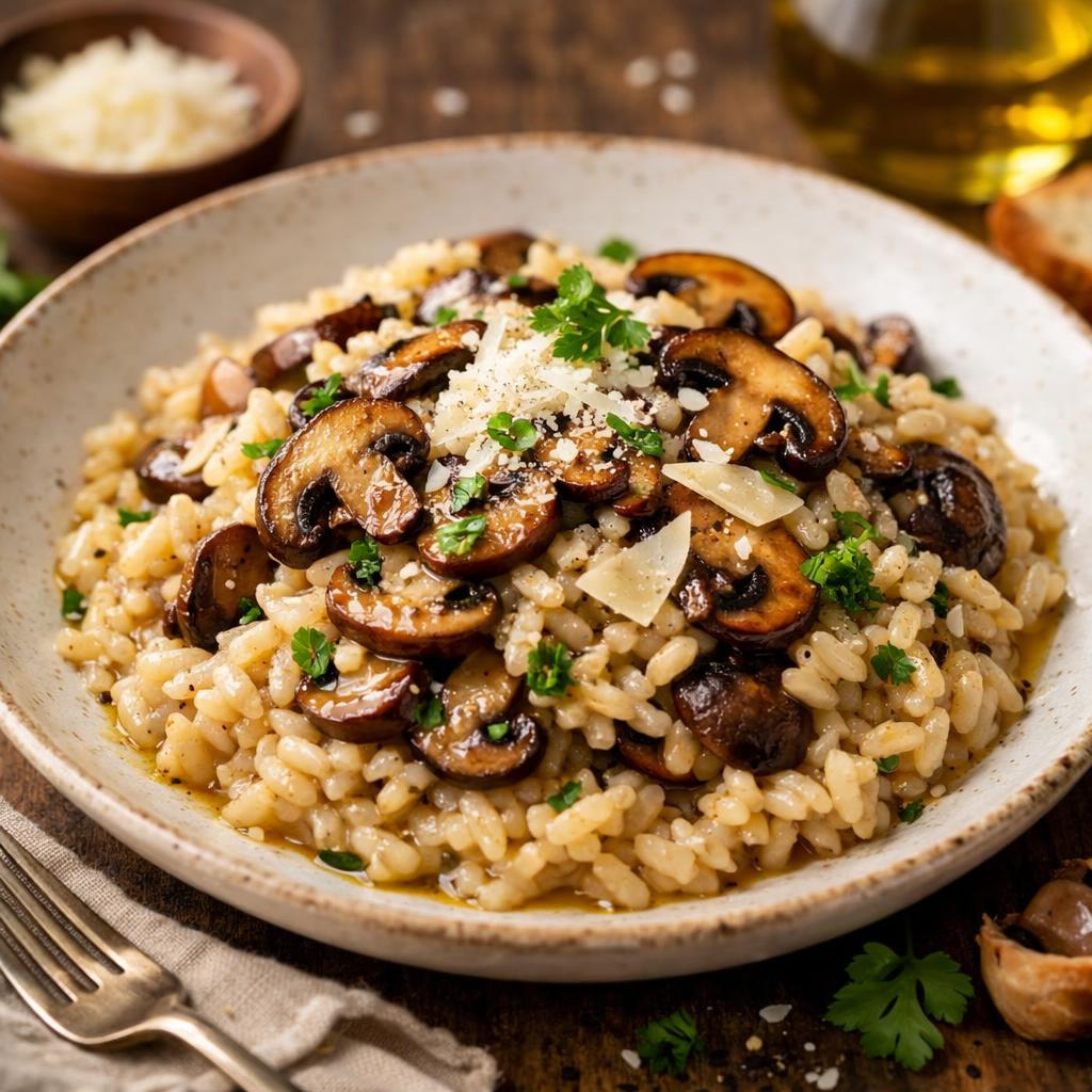 Mushroom Risotto with Parmesan