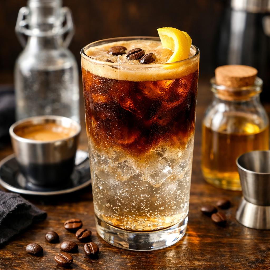 Non-Alcoholic Espresso Tonic Mocktail