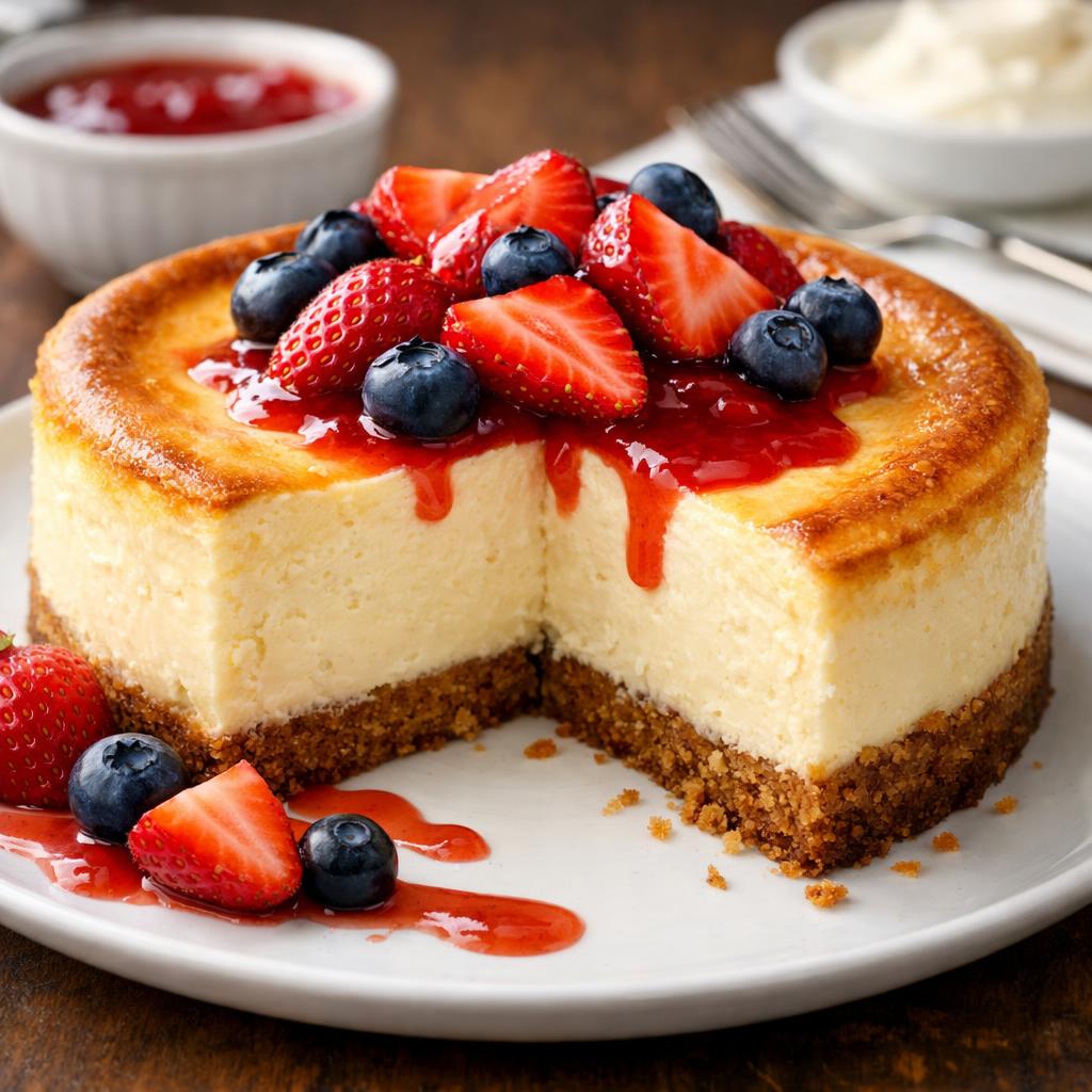 Nut-Free Cheesecake with Cookie Crust