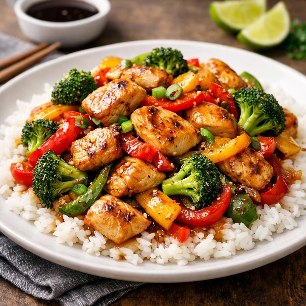 Nut-Free Chicken Stir Fry with Rice