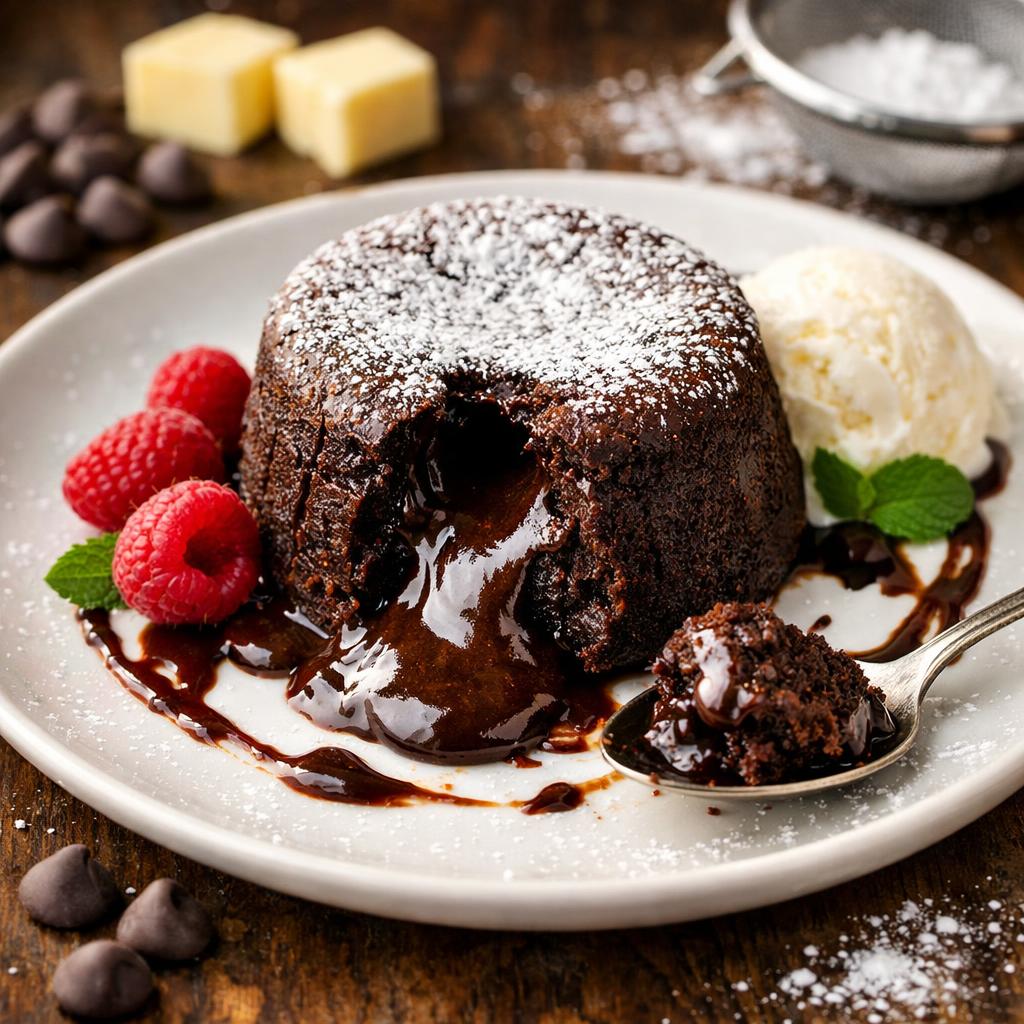 Nut-Free Chocolate Lava Cake