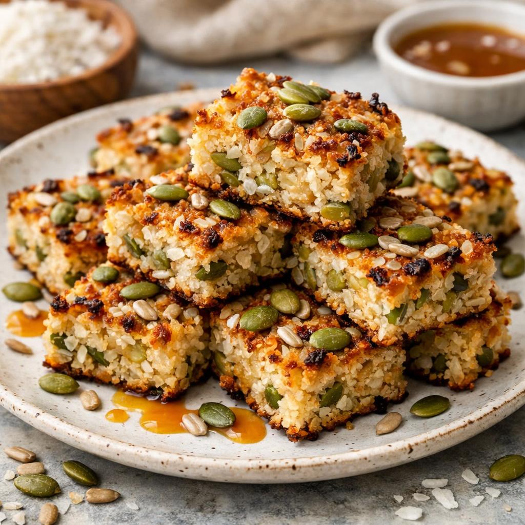 Nut-Free Coconut and Seed Macaroon Bars
