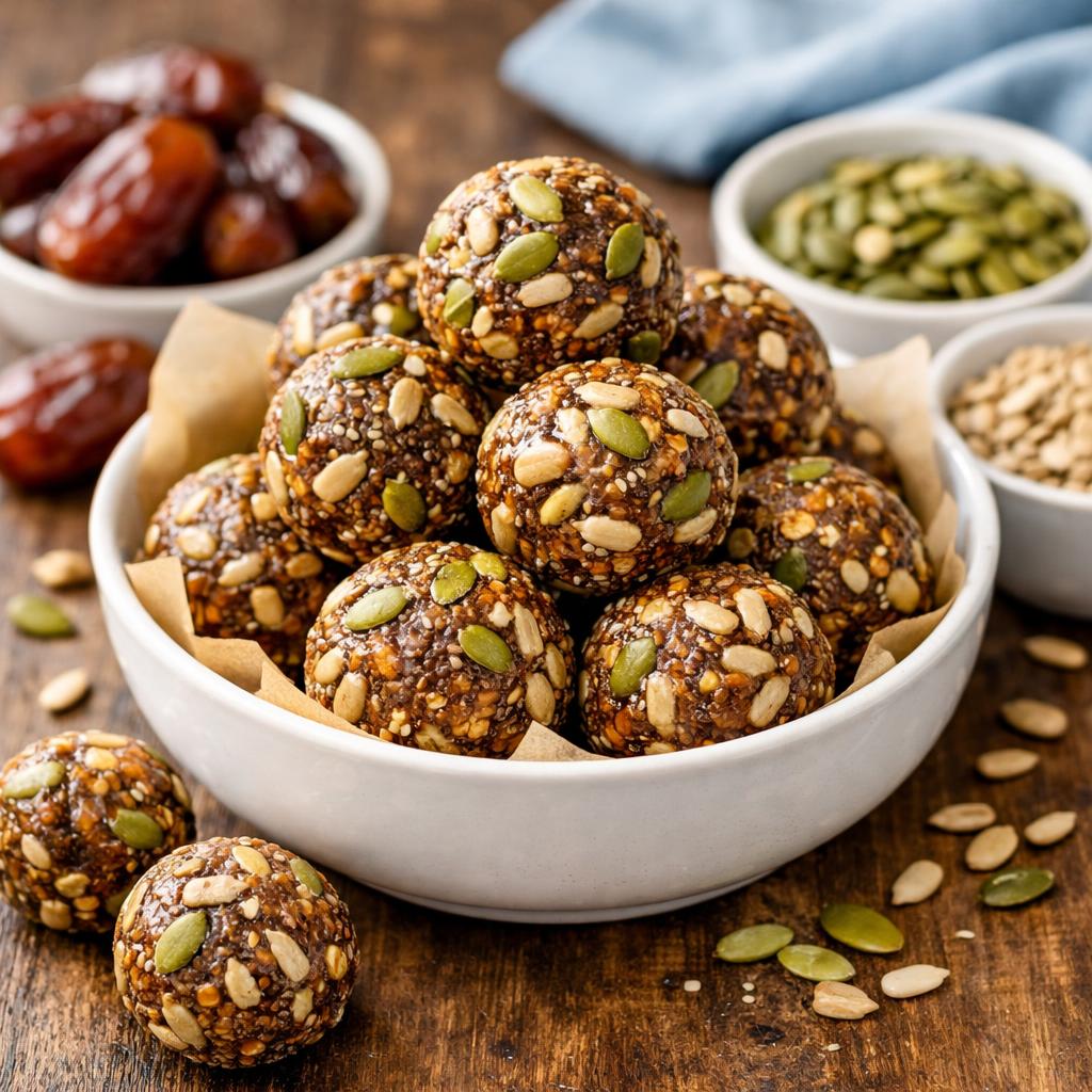 Nut-Free Date and Seed Energy Balls